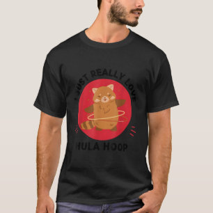 Kawaii Red Panda I Verkligen Kärlek Hula Ring T Shirt