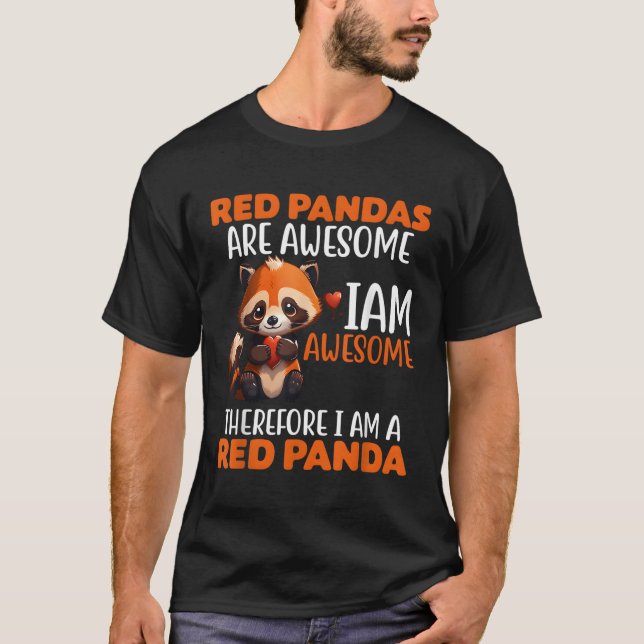 Kawaii Red Panda Red Panda Panda T Shirt (Framsida)