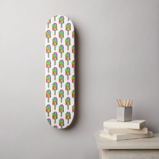 Kawaii regnbågsglass mini skateboard bräda 18,5 cm
