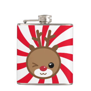 Kawaii Reindeer Flask Fickplunta