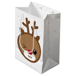 Kawaii Reindeer jul Gift Bag