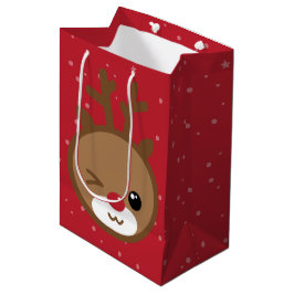 Kawaii Reindeer jul Gift Bag