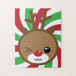 Kawaii Reindeer Puzzle Pussel