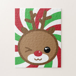 Kawaii Reindeer Puzzle Pussel