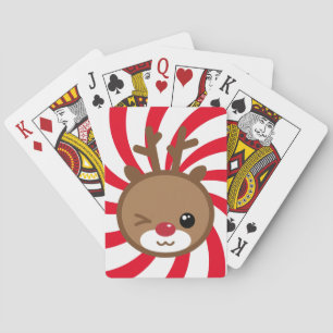Kawaii Reindeer Spelkort
