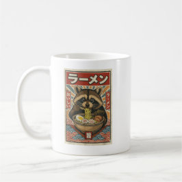 Kawaii Retro Vintage Japansk Slurpande Ramen Tvätt Kaffemugg