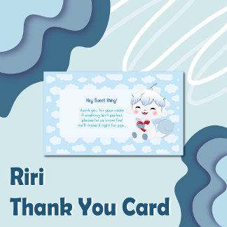 Kawaii Riri Tackkort för Småföretag