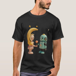 Kawaii Robot T-shirt - Cute Robot Ge Pastel