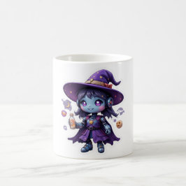 Kawaii Robot Witch Girl Mugg Cute Sci-Fi Sorceress