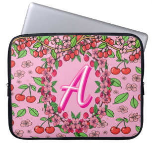Kawaii röda körsbärsvibbar Söt flickaktig estetik Laptop Fodral