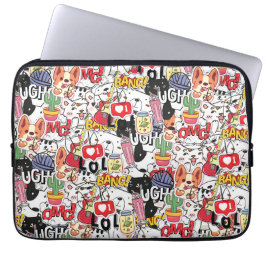 kawaii rolig husdjur design - söt djurälskare laptop fodral