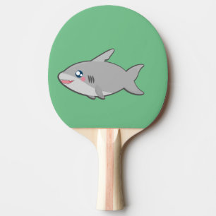 Kawaii, roligt och rolig haj pingisracket