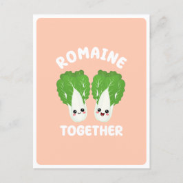  Kawaii romansallad par vegetarisk mat skämt  Vykort