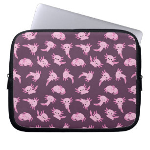 Kawaii Rosa Axolotl Electronics Bag Laptop Fodral