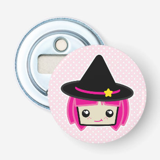 Kawaii Rosa Hjärn Witch Flaska-öppnare Flasköppnare