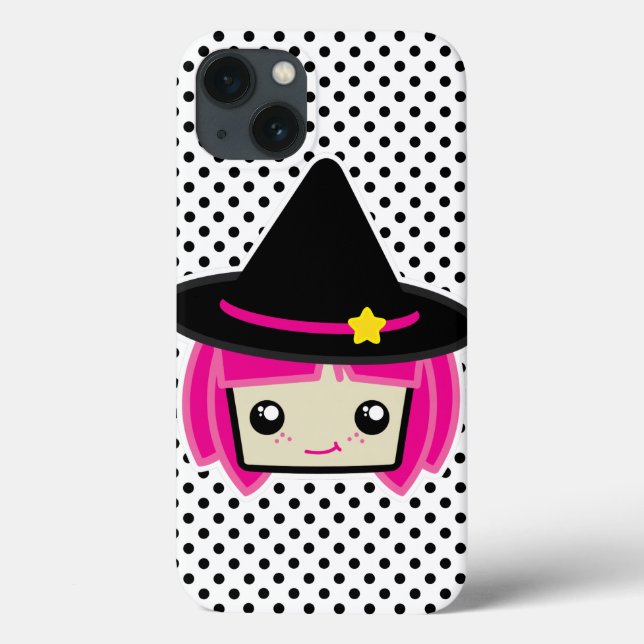 Kawaii Rosa Hjärn Witch iPad Air Case (Baksida)