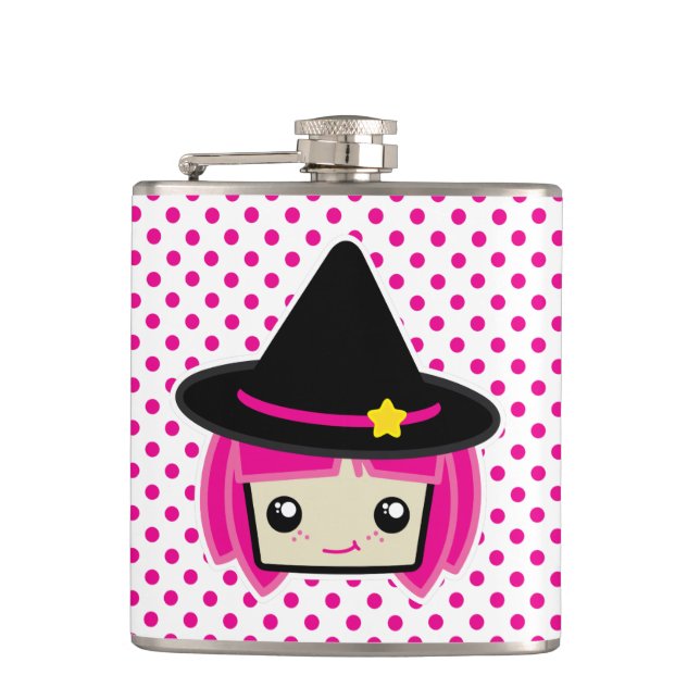 Kawaii Rosa HLED Witch-kolv Fickplunta (Framsidan)