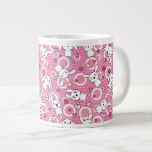 kawaii rosa mönster jumbo mugg