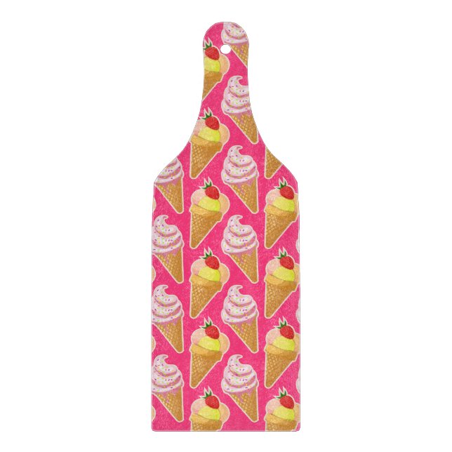 Kawaii rosa mönster med jordgubbsmassel (Framsidan)
