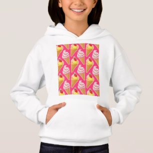Kawaii rosa mönster med jordgubbsmassel t shirt