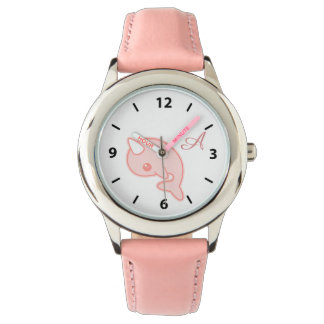 Kawaii Rosa Narwhal Armbandsur