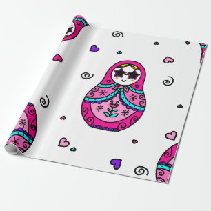 kawaii rosa Russian Doll Presentpapper