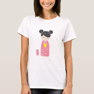 Kawaii rosor Kokeshi Tee Shirt