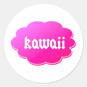 Kawaii Runt Klistermärke