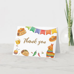 Kawaii Rustic Fiesta Taco 'Bout A Baby Shower Tack Kort