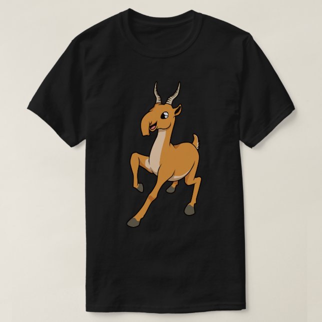 Kawaii Saiga antelope T Shirt (Design framsida)