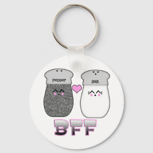 Kawaii Salt n Pepper BFF Nyckelring