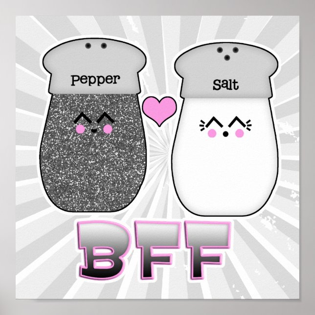 Kawaii Salt n Pepper BFF Poster (Framsidan)