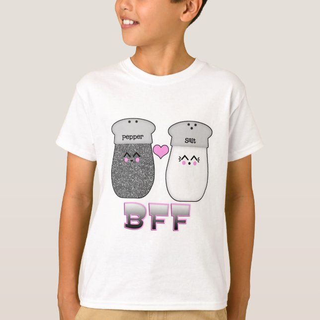Kawaii Salt n Pepper BFF Tee (Framsida)