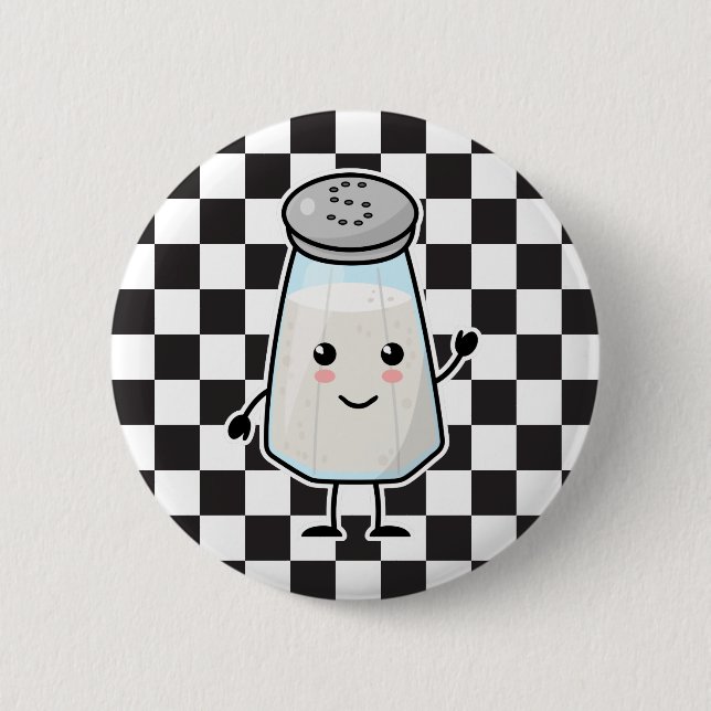 Kawaii Salt Shaker: Bästa vänner för BFF Knapp (Framsida)