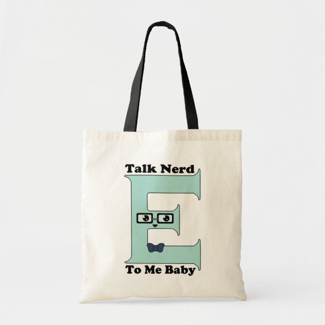 Kawaii samtal som är nerdy (nerden-e) till mig tygkasse (Framsidan)