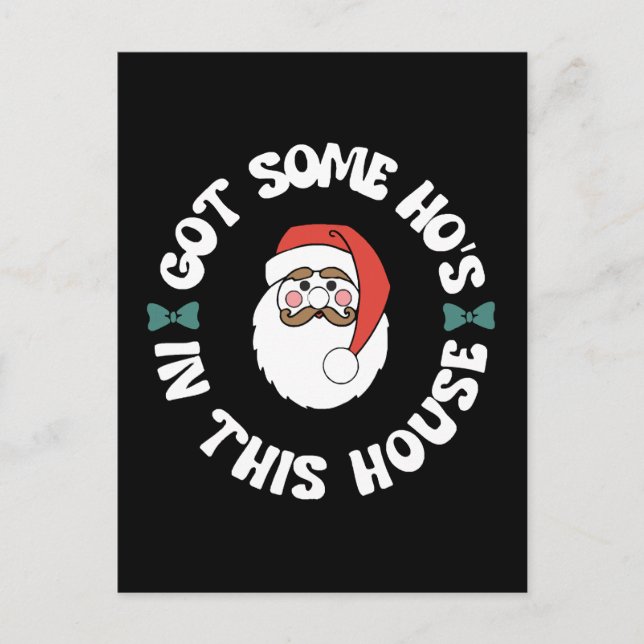 Kawaii Santa Vykort (Framsida)