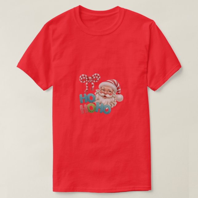 Kawaii Santa Winter Holiday T-Shirt Design (Design framsida)