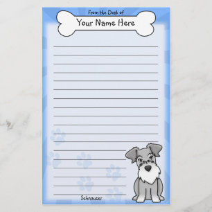 Kawaii Schnauzerbrevpapper Brevpapper