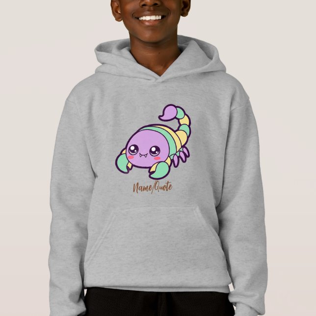 Kawaii Scorpion Cute Pastel Cartoon T Shirt (Framsida)