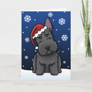 Kawaii Scottie julkort Helgkort
