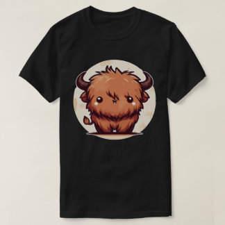 Kawaii Scottish Hairy Highland Cow T Shirt