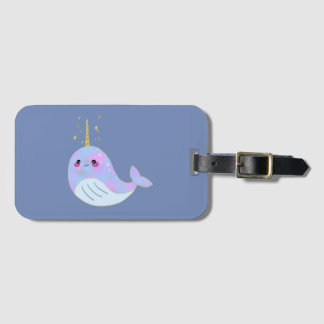 Kawaii Serious Narwhal Bagagebricka