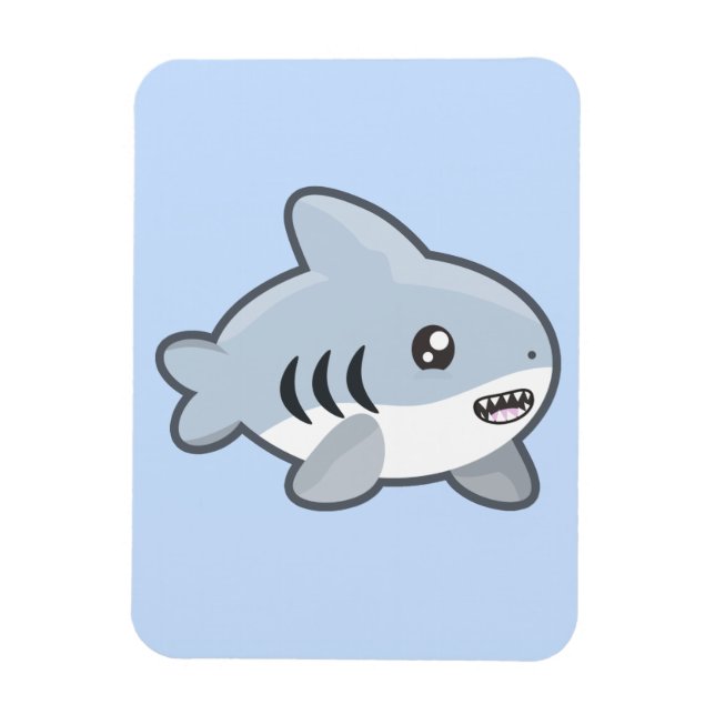 Kawaii Shark Magnet (Vertikal)
