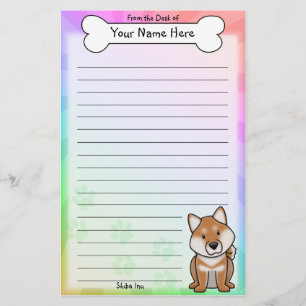 Kawaii Shiba Inu brevpapper