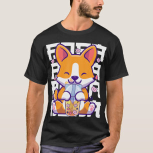 Kawaii Shiba Inu Hund Bubble Tea Boba Anime Gifts  T Shirt