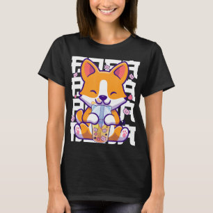 Kawaii Shiba Inu Hund Bubble Tea Boba Anime Gifts  T Shirt