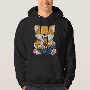 Kawaii Shiba Inu Hund Ramen Japan Corgi Hoodie