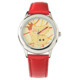 Kawaii Shrimp Tempura Teckning japansk cute Armbandsur