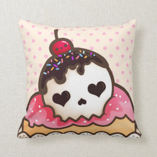 Kawaii skallemuffin kudde