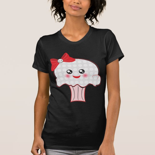 Kawaii skallemuffin t-shirt (Framsida)